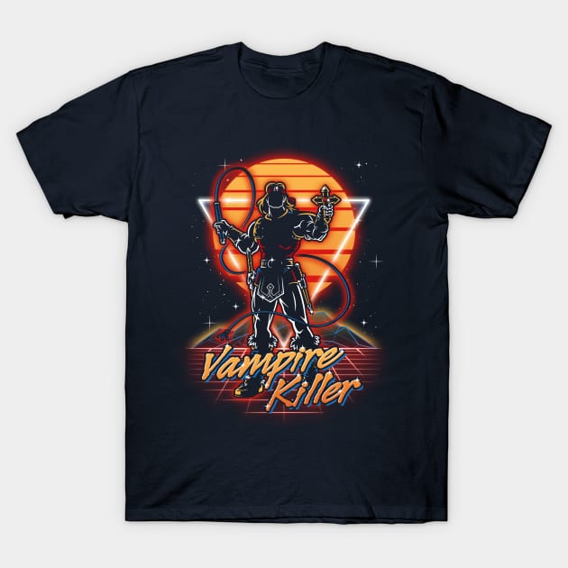 Retro Vampire Killer T-Shirt by Olipop